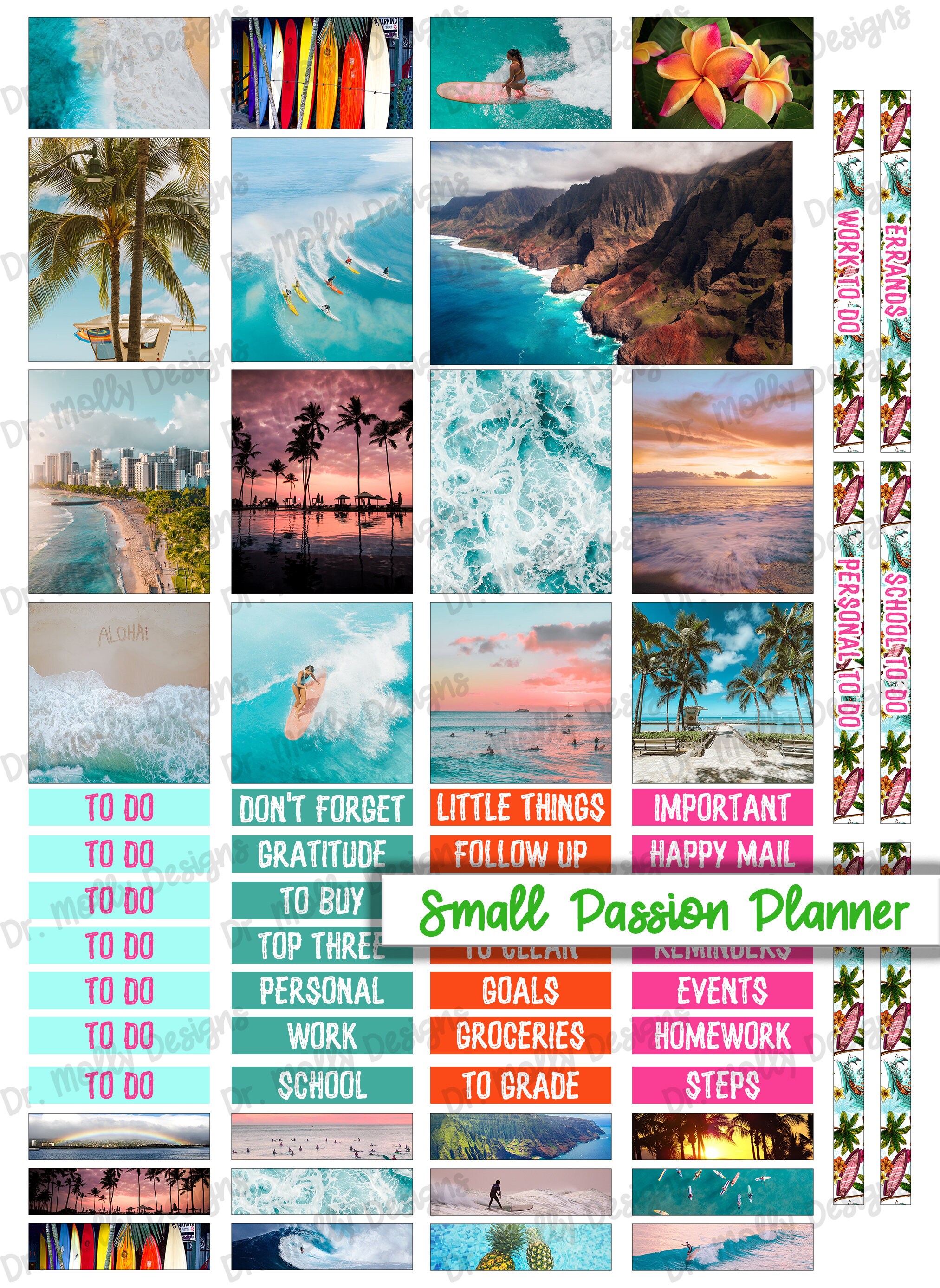 Calendars &amp; Planners Summer Printable PP Layout Passion Planner ...