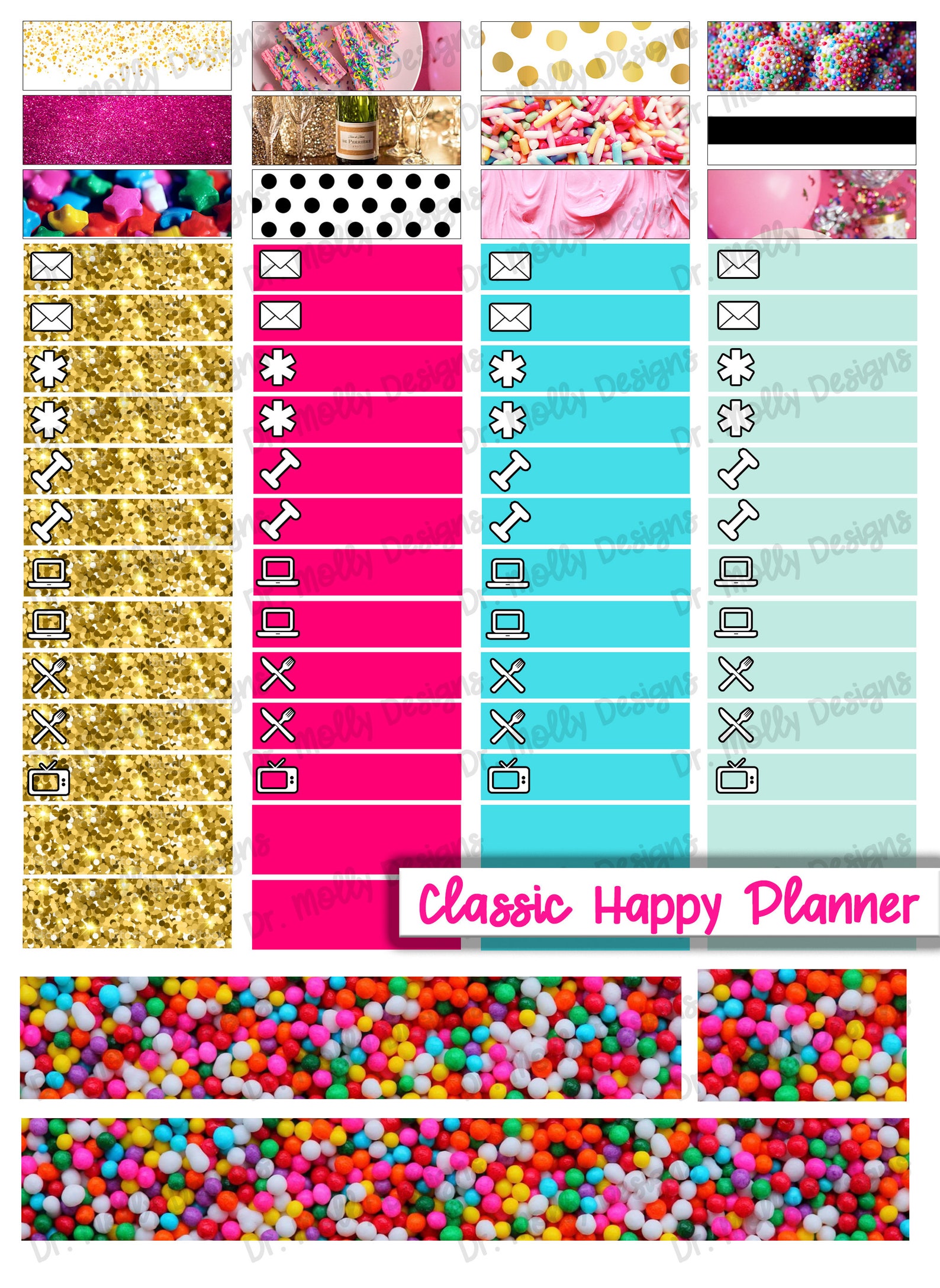 Kate Printable Weekly Planner Stickers Printable Happy Etsy