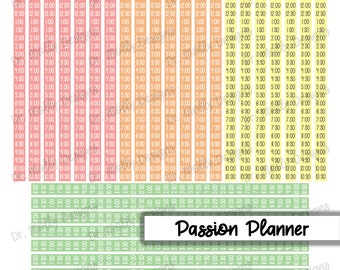 Pastel Timelines | Passion Planner Printable Planner Stickers | Printable Passion Planner Timeline Stickers | PP Timeline Sticker Kit