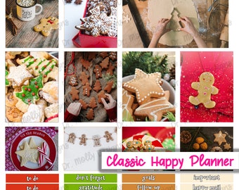Christmas Cookies | Printable Weekly Planner Stickers | Printable Happy Planner Stickers | HP Sticker | Weekly HP Layout | Xmas | December