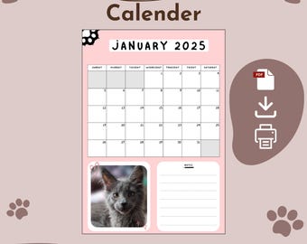Printable Calendar 2025 | Minimalist iPad Planner | A4 | Letter Size ...