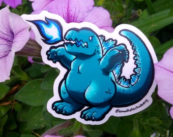 Godzilla Chibi Sticker | Etsy