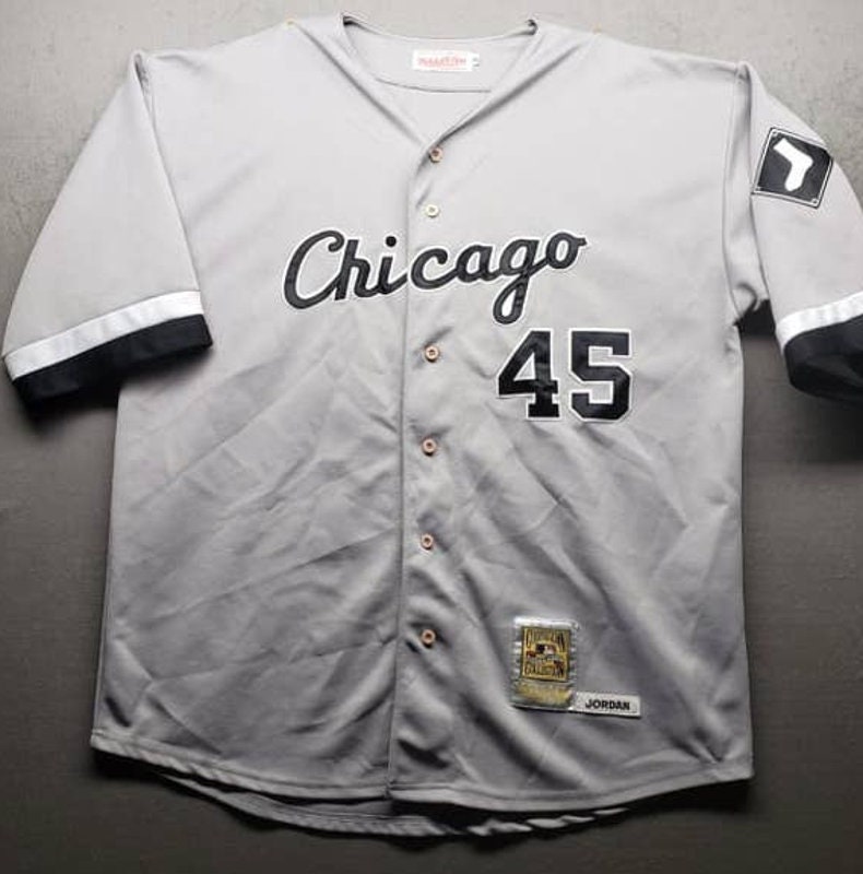 jordan 45 white sox jersey