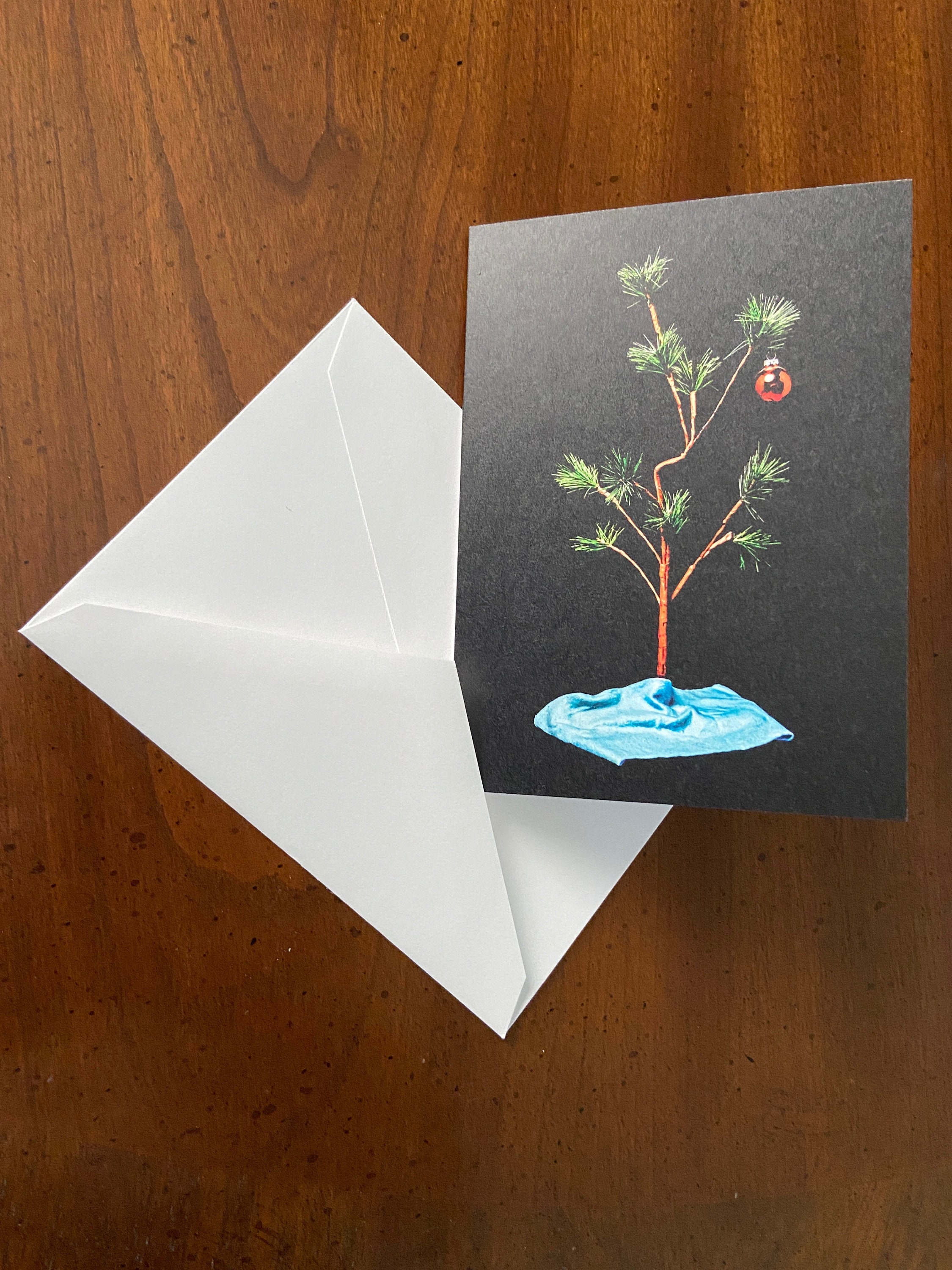 Charlie Brown Christmas Tree Card Christmas Tree Holiday Etsy