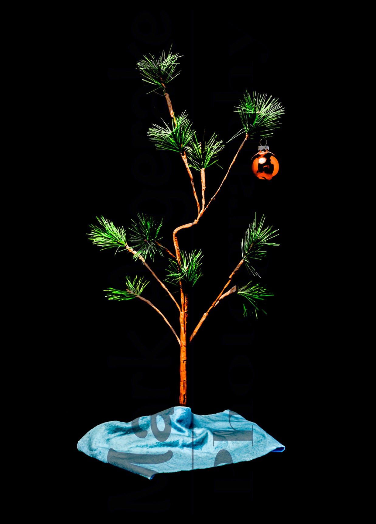 Charlie Brown Christmas Tree Card Christmas Tree Holiday Etsy