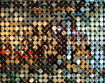 Shiny Circles Photo Background: Colorful Texture, Digital Backdrop (Digital Download)