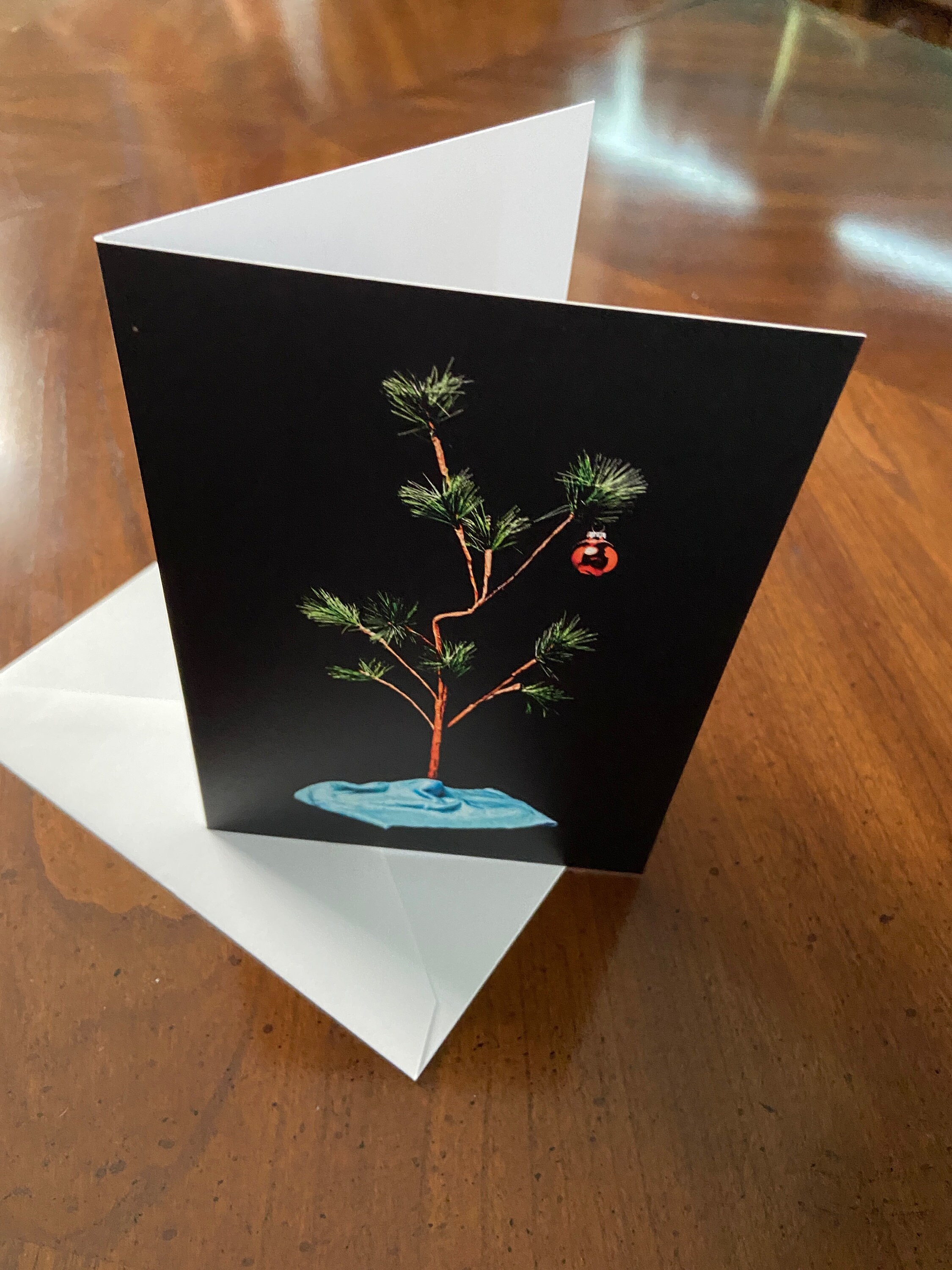 Charlie Brown Christmas Tree Card Christmas Tree Holiday Etsy