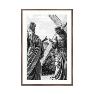 Jesus and Mary Bronze Statue Print: Station of the Cross, Oceanside CA image 4