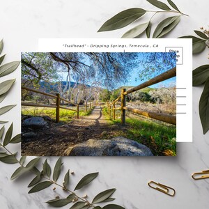 Dripping Springs Hiking Trail Postcard: Temecula, CA (4x6 Photo)