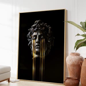 MDS by Frank Moth Art Print [Medusa Print, Sculptural Contemporary Wall Decor, Collage Artwork]