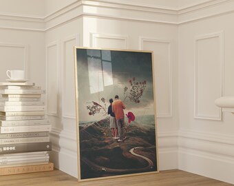 Chances & Changes Art Print - [Surreal Collage Art,Elegant Wall Decor, Giclée Retro Art Print, Romantic Art]