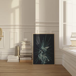 Fotisis Art Print [Statue Print, Sculptural Contemporary Wall Decor, Collage Artwork by Frank Moth]