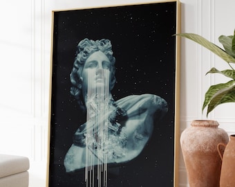 CRSTL by Frank Moth Art Print [Statue Print, Sculptural Contemporary Wall Decor, Collage Artwork]