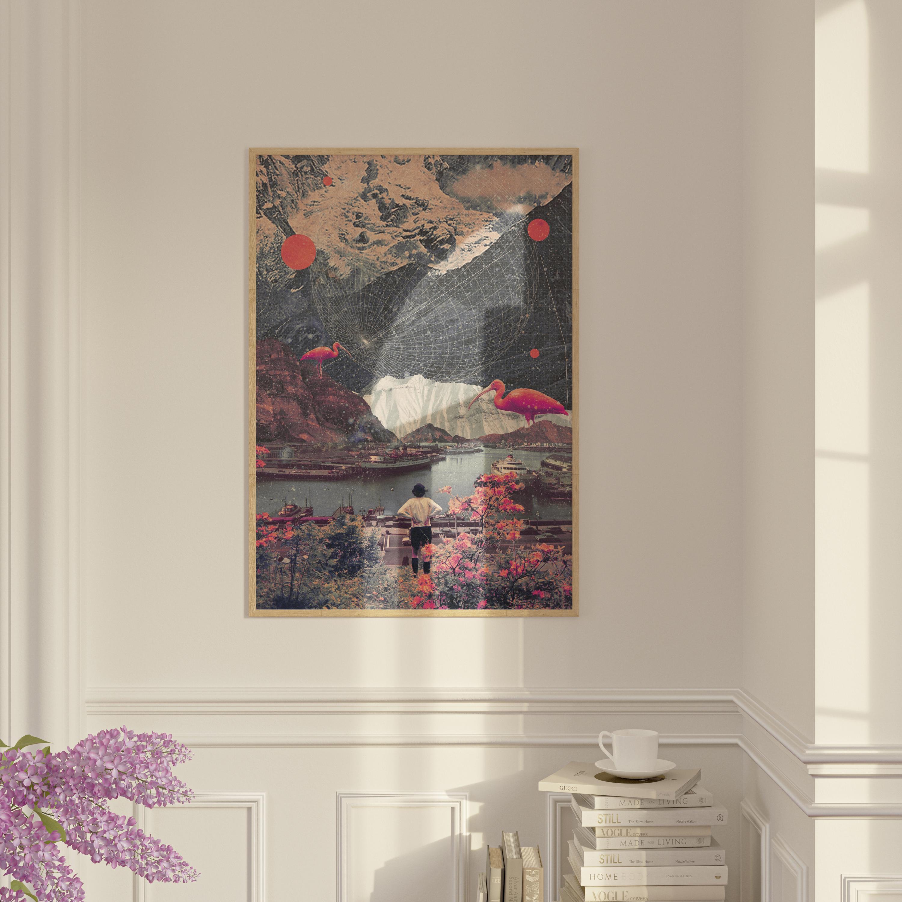 My Choices Left Me Alone Art Print - [surrreal Collage Art, Nostalgic ...