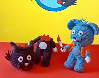 Itchy and Scratchy Amigurumi Pattern - Darth Makers