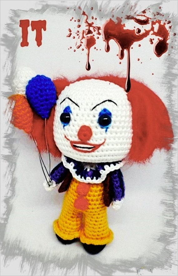 Classic Pennywise, the Clown - Amigurumi Pattern PDF TUTORIAL