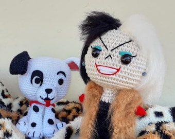 Patrón Cruella De Vil y Dálmata Amigurumi - Darth Makers TUTORIAL PDF