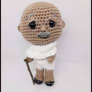 Mahatma Gandhi Amigurumi Pattern - Darth Makers PDF TUTORIAL