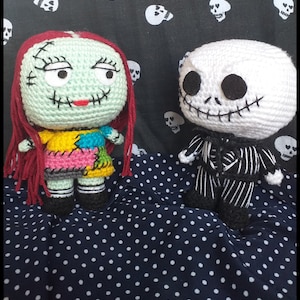 Jack and Sally Amigurumi Patterns PDF TUTORIAL