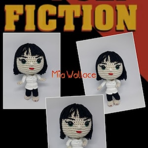 Mia Wallace Pulp Fiction Amigurumi Pattern- Darth Makers PDF TUTORIAL