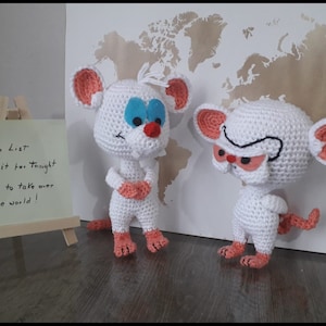 Pinky and the Brain Amigurumi Pattern - Darth Makers PDF TUTORIALS