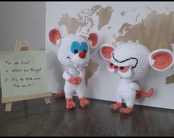 Amigurumipatroon Pinky and the Brain - Darth Makers PDF TUTORIALS