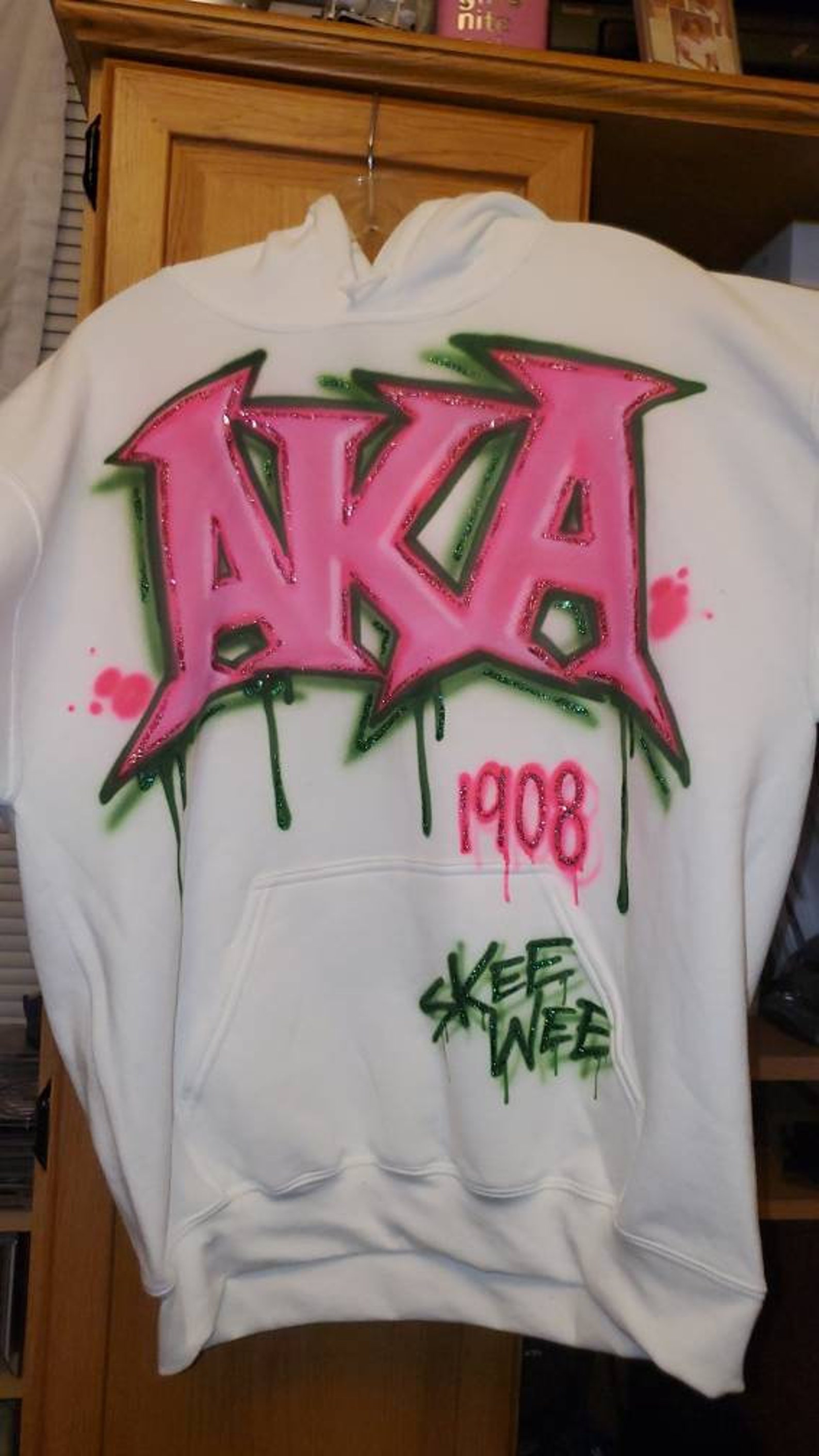 Custom Aka Airbrush Hoodie Etsy
