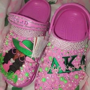 Rosa/grüne Schuhe