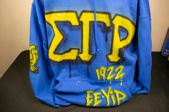 Blue Yellow Hoodie