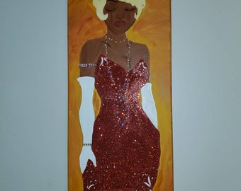 Custom Delta sigma theta painting