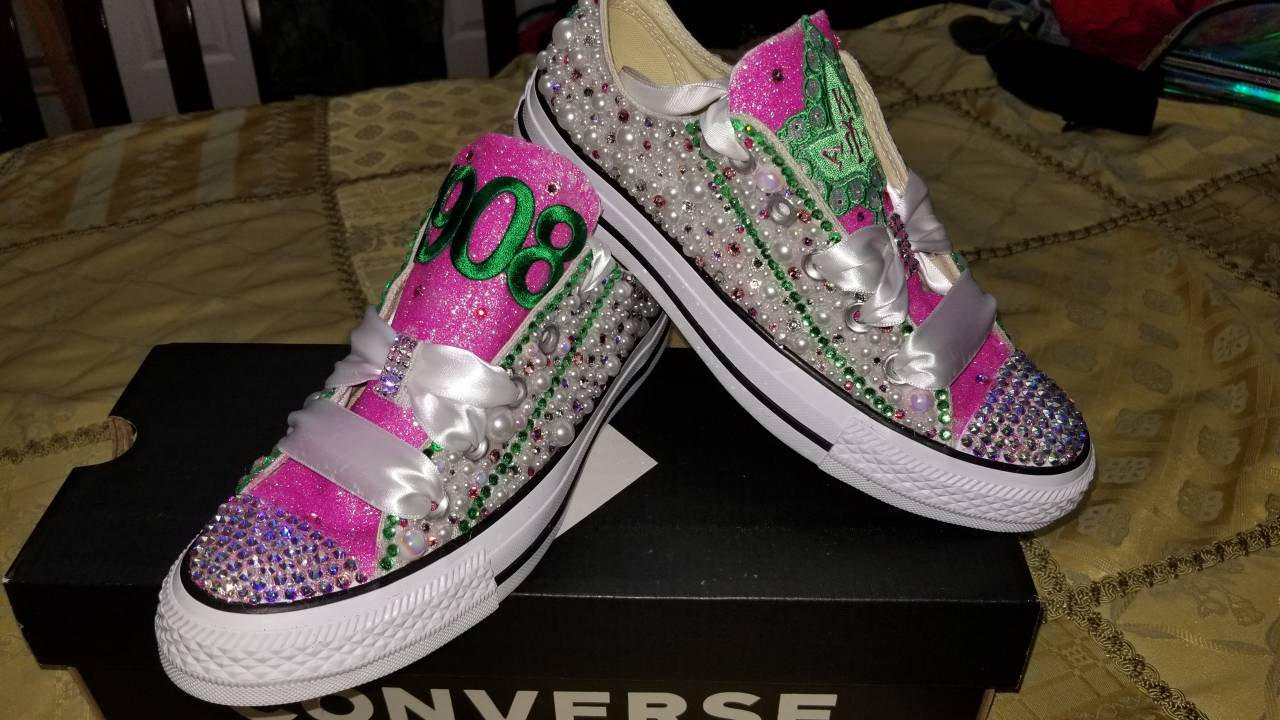 Custom AKA Bling Shoes - Etsy