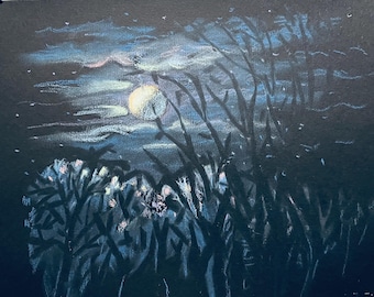 Artistas vendedores de pinturas de luna de obras de arte ucranianas de Ucrania