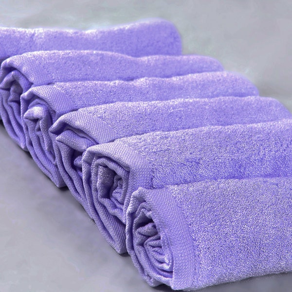 Organic Bamboo Washcloths, 6-pack. Ideal for sensitive skin. Hypoallergenic, Antibacterial & Super Absorbent 10X10in.