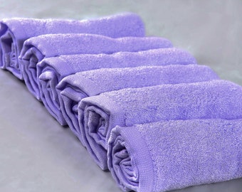 Organic Bamboo Washcloths, 6-pack. Bamboo towels, ideal for sensitive skin. Hypoallergenic, Antibacterial & Super Absorbent 10X10in.