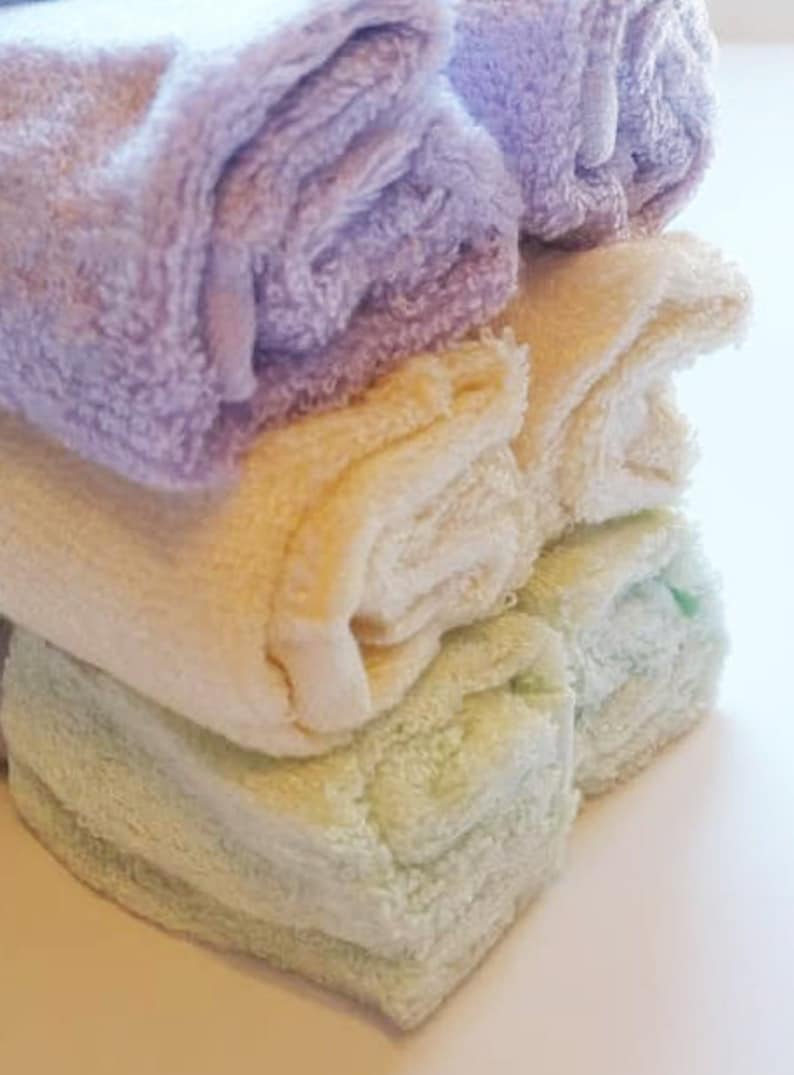 6PK. Organic Bamboo Baby Washcloths. Face cloth / Soft Baby Etsy