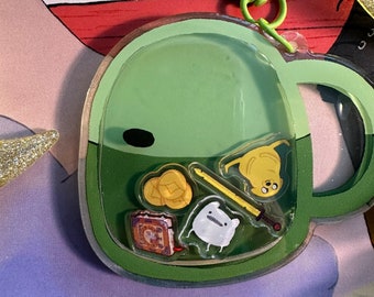 Adventure Time Backpack Shaker Keychain