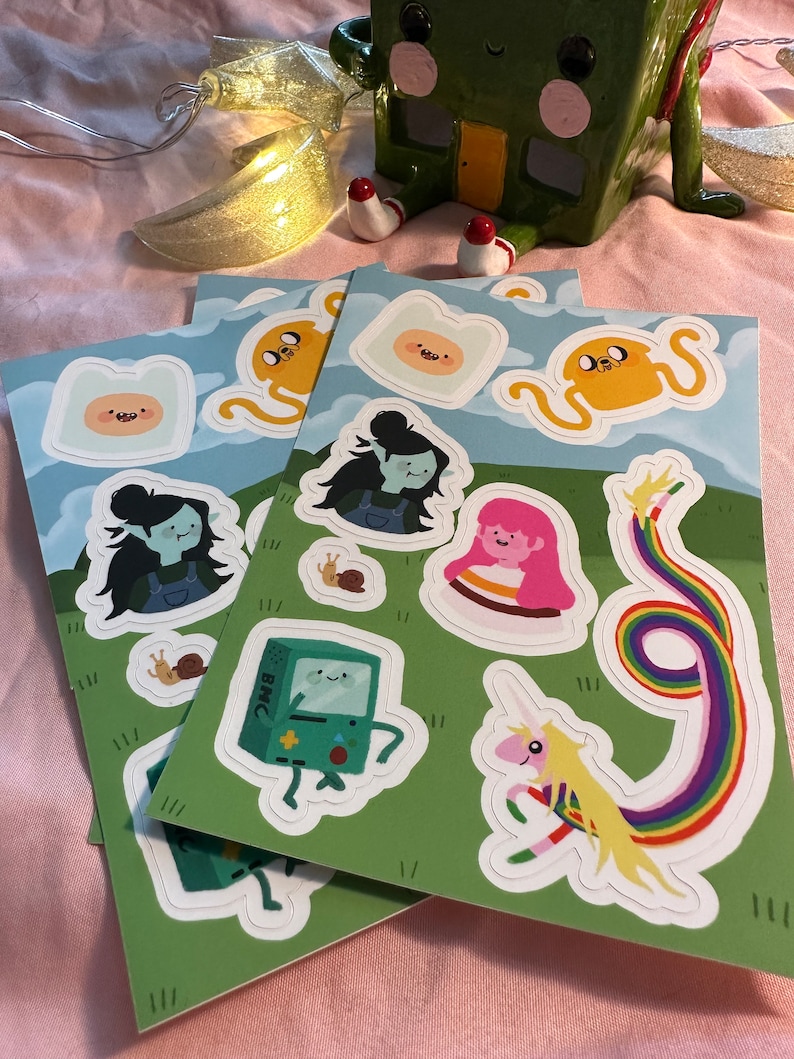 Adventure Time Sticker Sheet - Etsy