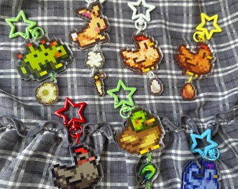 Stardew Valley baumeln Schlüsselanhänger *Alle Coop Tiere*
