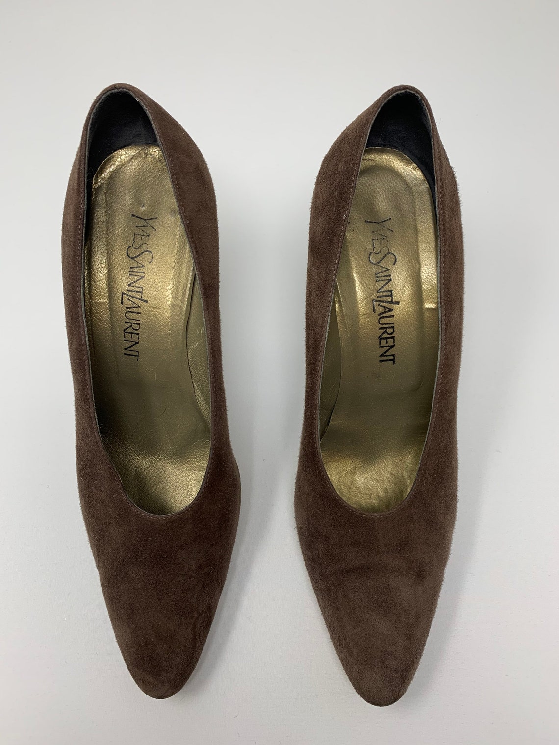 ysl brown pumps