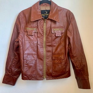 Vintage Leather Jacket by Startown Size 40