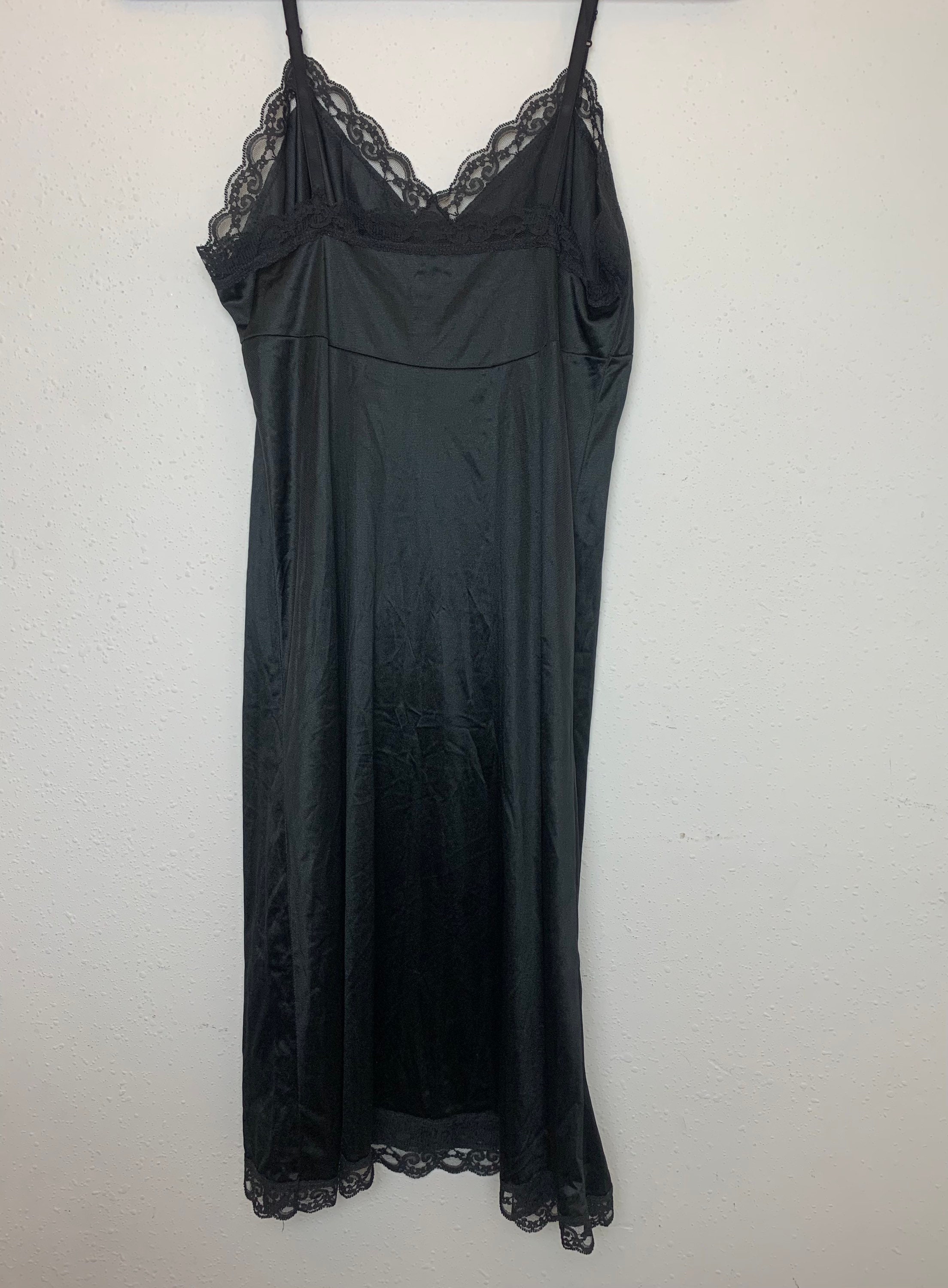 Vintage Black Slip Dress Size Small/Medium. | Etsy