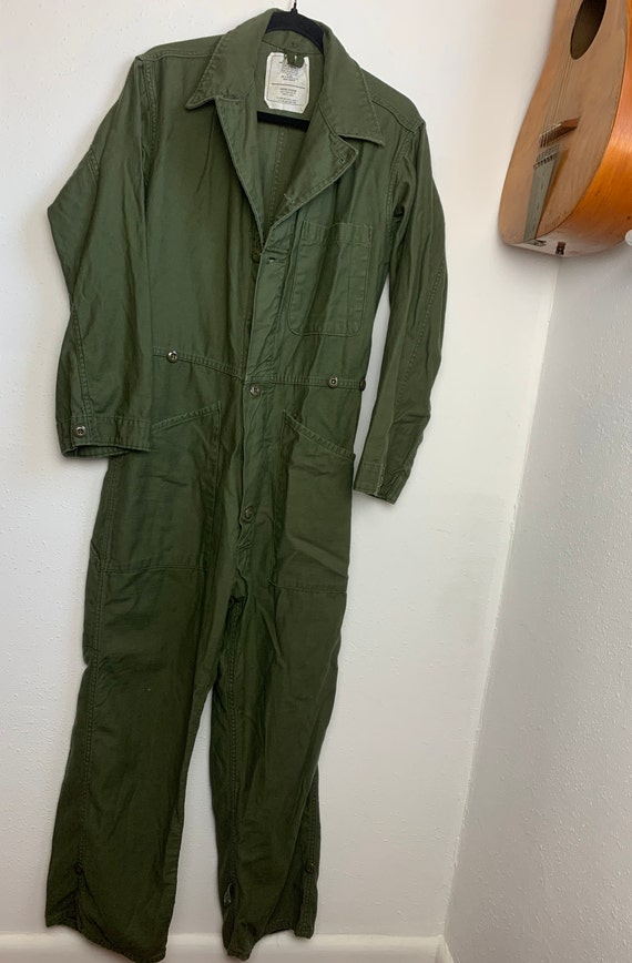 Mens Vintage Military Boiler Suit Coveralls size … - image 1