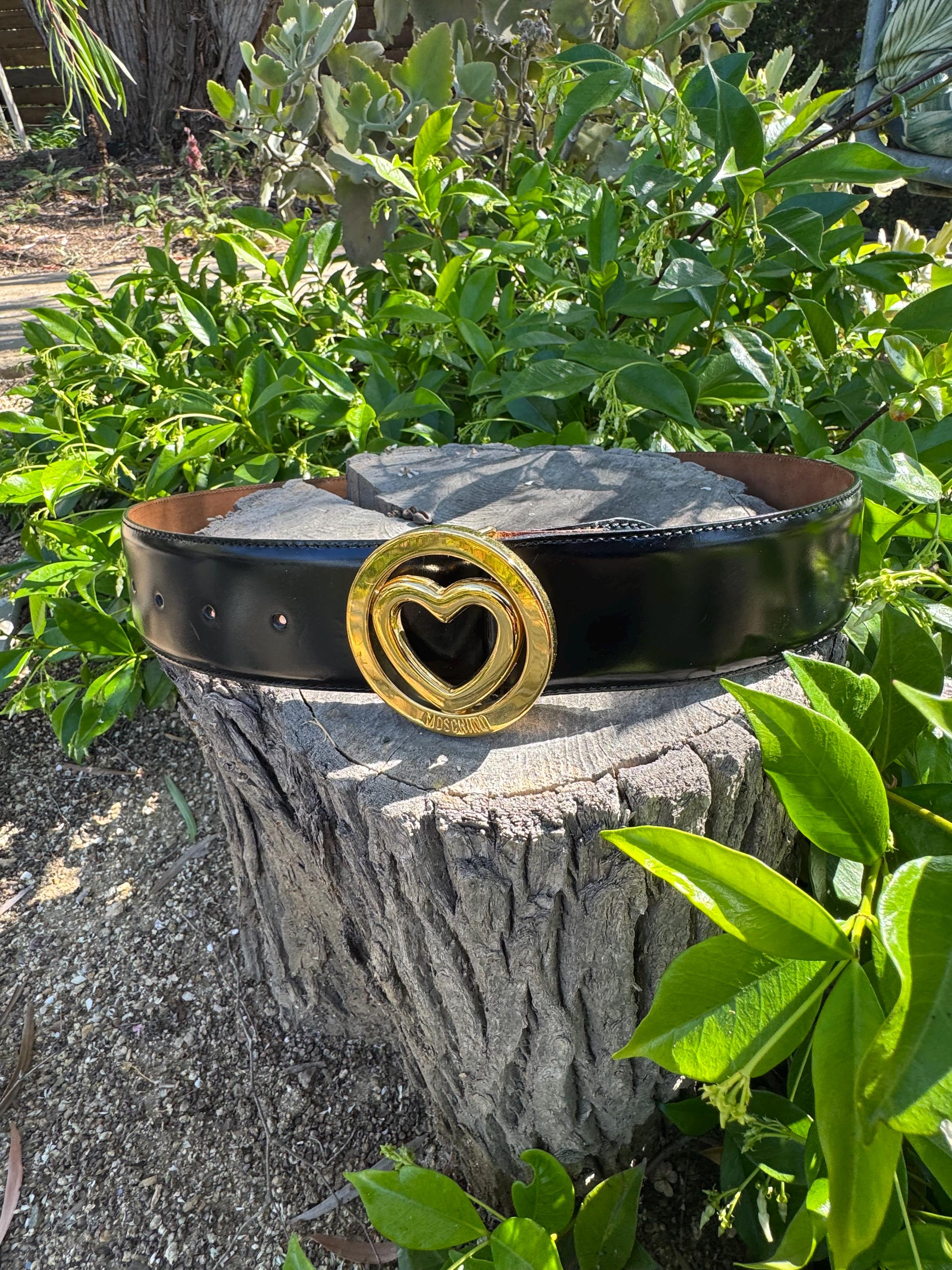 Heart Moschino Belt - Etsy