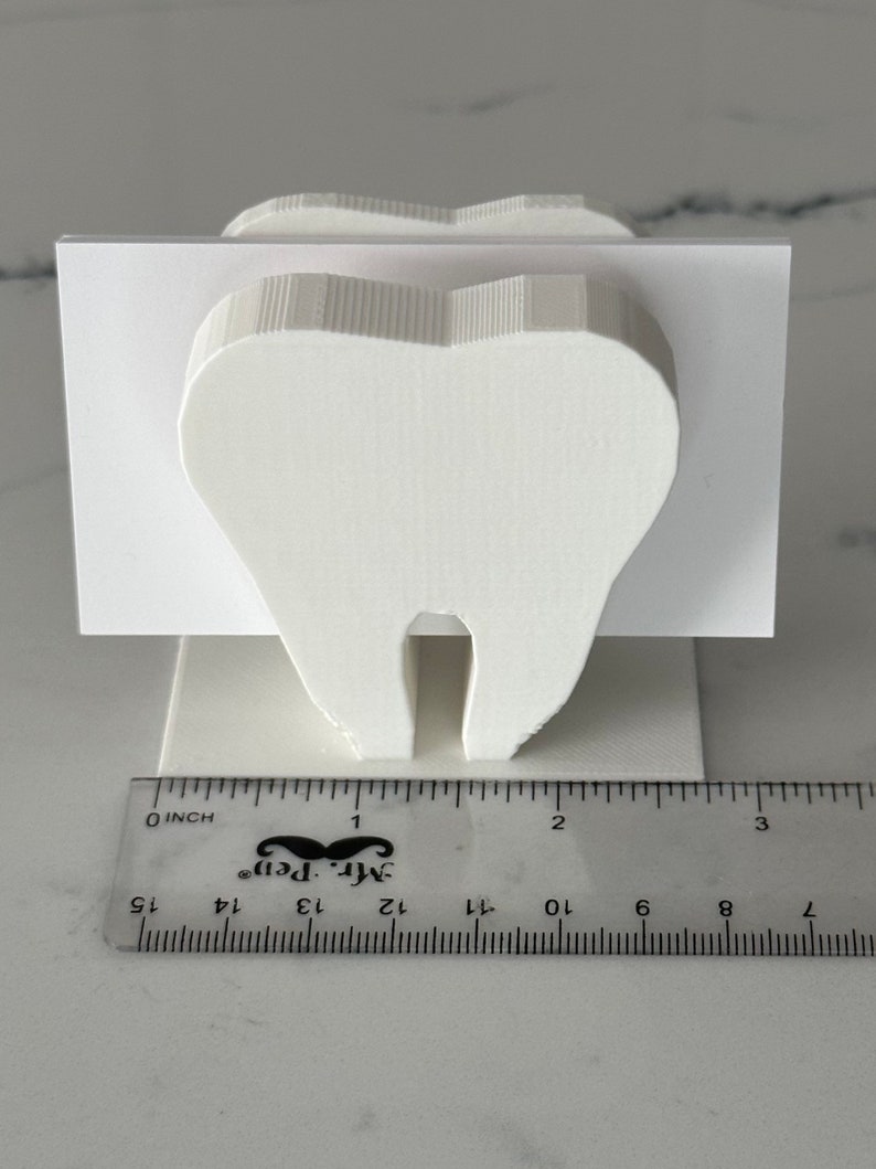 3D Printed Tooth Business Card Holder Dentist Dental Hygienist Tooth Fairy Orthodontics image 7