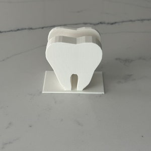 3D Printed Tooth Business Card Holder Dentist Dental Hygienist Tooth Fairy Orthodontics image 1