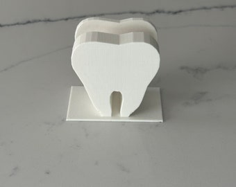 3D Printed "Tooth" Business Card Holder! Dentist Dental Hygienist Tooth Fairy Orthodontics