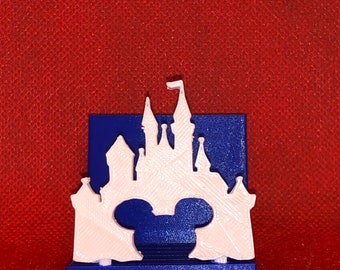 Disney inspired “Mickey and the magical castle” 3D printed business card holder!