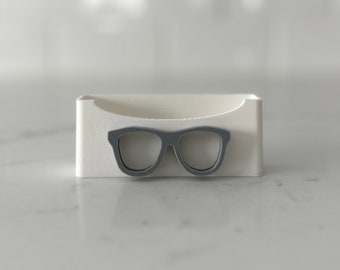 3D Printed Horizontal Square Eyeglass Business Card Holders! Optician Optometrist Optical Post It Note Holder