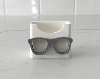Vertical 3D Printed Square Eyeglass Business Card Holder! Optician Optometrist Optical