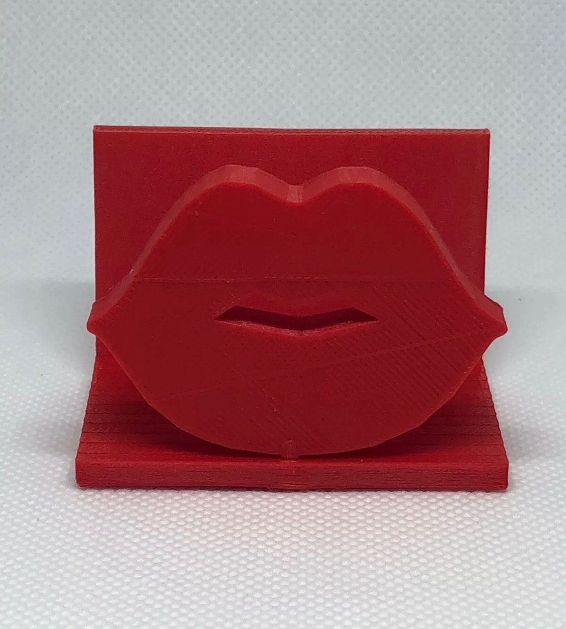 3D Printed Red Lips Business Card Holder Very Unique and a Etsy Canada
